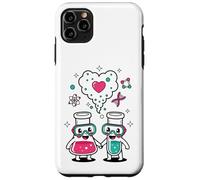 Custodia per iPhone 11 Pro Max Science Love Vibes Chemistry Lab Carino San Valentino