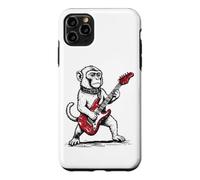 Custodia per iPhone 11 Pro Max Scimmia rock, scimmietta divertente che suona la chitarra