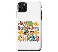 Custodia per iPhone 11 Pro Max Scrapbooking con i miei pulcini Chicken Craft Hobby