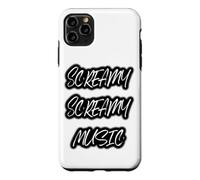 Custodia per iPhone 11 Pro Max Screamy Screamy Music Graphic Letters for Metal Heads