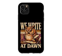 Custodia per iPhone 11 Pro Max Scriviamo a Dawn Vintage Owl Scrittori E Poeti