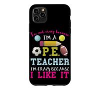 Custodia per iPhone 11 Pro Max Scuola P.E. Insegnante perché mi piace insegnante di palestra insegnante di educazione fisica