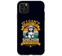 Custodia per iPhone 11 Pro Max Se non posso portare il mio cane Shichon, non diventerò un cane retrò