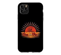 Custodia per iPhone 11 Pro Max Sea La Vie Surf Tramonto - Divertente Ocean Beach Pun Surfer