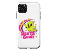 Custodia per iPhone 11 Pro Max See Ya Soon Moon Cute Spooky Halloween Stars Kawaii