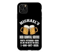 Custodia per iPhone 11 Pro Max Servizio di rimozione della birra di Michael Mike Divertente bevitore amante della birra