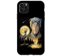 Custodia per iPhone 11 Pro Max Shoebill Cicogna Ululando alla Luna Strano Meme Divertente Anni '90 Uccello