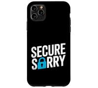 Custodia per iPhone 11 Pro Max Sicuro Sorry Lucchetto Data Breach Cyber Security Umorismo