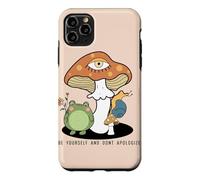 Custodia per iPhone 11 Pro Max Sii te stesso non scusarti Cottagecore Frog