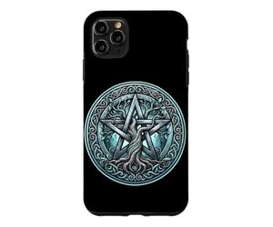 Custodia per iPhone 11 Pro Max Simbolo della strega Wicca Wiccan Capodanno pagano Benedetto Samhain