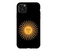 Custodia per iPhone 11 Pro Max Simbolo di astrologia solare del volto del sole celeste dell'annata