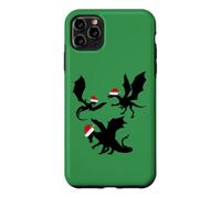 Custodia per iPhone 11 Pro Max Simpatici draghi natalizi