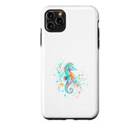 Custodia per iPhone 11 Pro Max Simpatico Cavalluccio Marino Acquerello Schizzi
