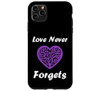 Custodia per iPhone 11 Pro Max Simple purple quote alzheimer's love never forgets