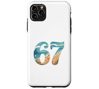 Custodia per iPhone 11 Pro Max Six SSix Seven Beach Summer Waves Fun Ragazze Bambini Uomo