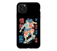 Custodia per iPhone 11 Pro Max Skateboard Samurai Skater Passion Freedom