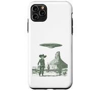 Custodia per iPhone 11 Pro Max Skeleton Cowboy UFO Deserto Incontro Sci-Fi Western