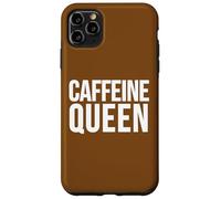 Custodia per iPhone 11 Pro Max Slogan divertente per amanti del caffè della regina della caffeina