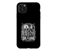 Custodia per iPhone 11 Pro Max Sol e Luna in un giorno inseguono la notte Mitico Sole e Luna