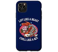 Custodia per iPhone 11 Pro Max Sollevare come una bestia Chill Like A Koi, divertente sollevamento pesi