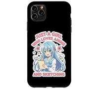 Custodia per iPhone 11 Pro Max Solo una ragazza che ama anime e schizzi amante artista arte