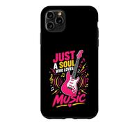 Custodia per iPhone 11 Pro Max Solo un'anima che ama la chitarra musicale