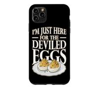 Custodia per iPhone 11 Pro Max Sono qui solo per il cibo del Ringraziamento delle uova alla diavola