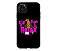 Custodia per iPhone 11 Pro Max Sorseggiare e rilassarsi Donne nere Queen Diva Melanin Sista Vino