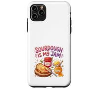 Custodia per iPhone 11 Pro Max Sourdough Is My Jam Funny Baking for Women Bakers Moms