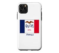 Custodia per iPhone 11 Pro Max Souvenir degli Stati Uniti Bandiera dell'Iowa Ames