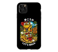 Custodia per iPhone 11 Pro Max Souvenir kawaii kawaii kanji giapponese Shisa Beach Path di Okinawa