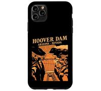 Custodia per iPhone 11 Pro Max Souvenir simbolo del canyon retrò della diga di Hoover, Arizona, Nevada