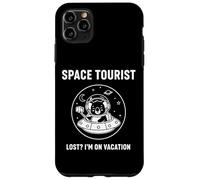 Custodia per iPhone 11 Pro Max Space Tourist Lost? I'm On Vacation Emblema esploratore cosmico