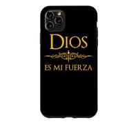 Custodia per iPhone 11 Pro Max Spagnolo, Espanol Design religioso Dios es mi Fuerza