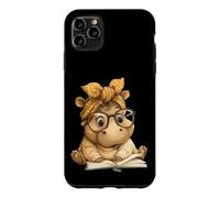 Custodia per iPhone 11 Pro Max Spooky Coniglio Viso Gotico Horror Grafica Occhi Ampio Sorriso