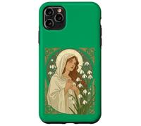Custodia per iPhone 11 Pro Max St Brigid Art Nouveau Halo e Bucaneve