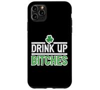 Custodia per iPhone 11 Pro Max St Patricks Day Drink Up Funny Saint Paddys Pattys Uomo Donna