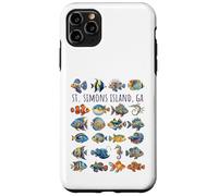 Custodia per iPhone 11 Pro Max St Simons Island GA - Pesce colorato