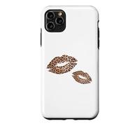 Custodia per iPhone 11 Pro Max Stampa leopardata Labbra Graphic Bold Cheetah Bocca Bacio Donna