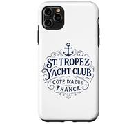 Custodia per iPhone 11 Pro Max Stampa vintage di St. Tropez Yacht Club Navy