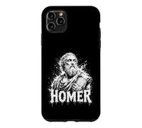Custodia per iPhone 11 Pro Max Statua classica del poeta epico greco antico di Omero