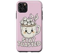 Custodia per iPhone 11 Pro Max Stay Toasted Cute Hot Chocolate Marshmallow Tazza Cozy W