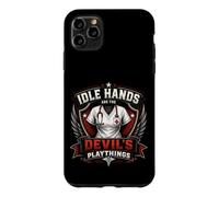 Custodia per iPhone 11 Pro Max Stemma da infermiera vintage «Idle Hands Are The Devil's Playthings»