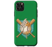 Custodia per iPhone 11 Pro Max Stile a goccia di gelato da baseball | Gelato di fusione giovanile adolescente