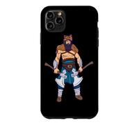 Custodia per iPhone 11 Pro Max Stile comico Viking Berserk | Thor | Odin | Ragnar