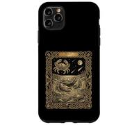 Custodia per iPhone 11 Pro Max Stile della carta dei tarocchi dell'oroscopo dello zodiaco del cancro
