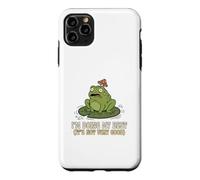 Custodia per iPhone 11 Pro Max Sto facendo del mio meglio, non è molto buona rana sarcastica realista