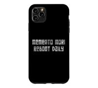 Custodia per iPhone 11 Pro Max StoicTech Pixel Art Memento Mori Detto