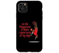 Custodia per iPhone 11 Pro Max Street Basketball - Sul parco giochi