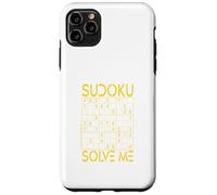Custodia per iPhone 11 Pro Max Sudoku Solve Me Puzzle Logica Sport di pensiero Puzzle